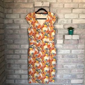 Floral, bright dress. Antonio Melani